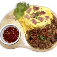 กะเพรา & ไข่ข้น (ปานใจ ถ.ประชาสโมสร) ถ.ประชาสโมสร