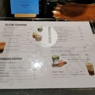 เมนู Slow Bar : Slow Coffee & Juice Bar