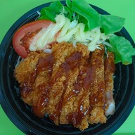 ข้าวไก่ทอดคั่วพริกเกลือ+ข้าวไก่ทอดทงคัตสึ byตาหวาน