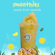 เมนูของร้าน นันสต็อปสมูทตี้ผลไม้ปั่นและกาแฟโบราณ