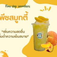 เมนูของร้าน นันสต็อปสมูทตี้ผลไม้ปั่นและกาแฟโบราณ
