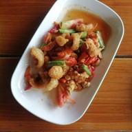 เมนูของร้าน แซ่บส้มตำหมูย่าง