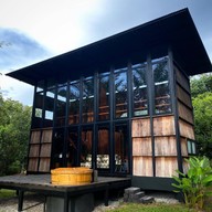 Wood and Mountain Cabin
