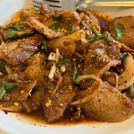 เมนูของร้าน ส้มตำทอด เจ๊นาง