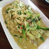 เมนูของร้าน ร้านป้านอม อาหารทะเล อาหารตามสั่ง