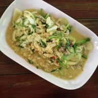 เมนูของร้าน ร้านป้านอม อาหารทะเล อาหารตามสั่ง