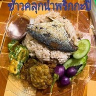 ข้าวคลุกน้ำพริก&ข้าวขาหมู&ข้าวไข่เจียว&ข้าวปลาแกะและขนมหวานร้านสองวา ตลาดโรงสี