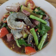 เมนูของร้าน ตำนายหนวด