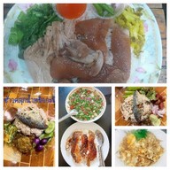 ข้าวคลุกน้ำพริก&ข้าวขาหมู&ข้าวไข่เจียว&ข้าวปลาแกะและขนมหวานร้านสองวา ตลาดโรงสี