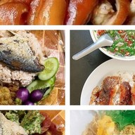 ข้าวคลุกน้ำพริก&ข้าวขาหมู&ข้าวไข่เจียว&ข้าวปลาแกะและขนมหวานร้านสองวา ตลาดโรงสี