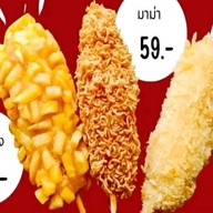 พีชพอร์ชคอร์นด็อกโปเตโต้ชีส
