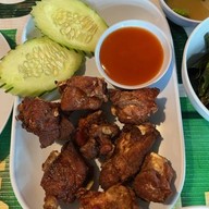 เมนูของร้าน ลาบไก่บ้านโฮ่ง (ลูกสาว)