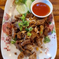 เมนูของร้าน แซ่บนัว ลาดหญ้า กาญจนบุรี