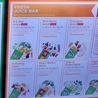 เมนู Boost Juice Bars Central World