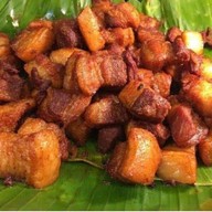 เมนูของร้าน ข้าวกับหมู