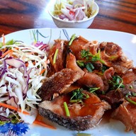 เมนูของร้าน ครัวผักหวานบ้าน ไร่นฤบดินทร์ สาขา 1 แสงชูโต
