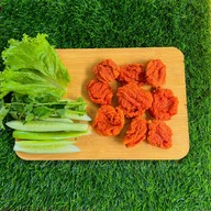 ลูกชิ้นปิ้ง  โครตผัก 🍡🥬🥒  ไก่ทอด~แมลงทอด