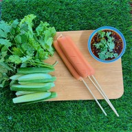 ลูกชิ้นปิ้ง  โครตผัก 🍡🥬🥒  ไก่ทอด~แมลงทอด