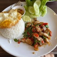 เมนูของร้าน บ้านผักรักตะวัน