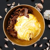 ชะบา ข้าวไข่ข้นอิ่มพุงแตก (ผัดกะเพรา คั่วพริกเกลือ ตามสั่ง) ลาดสวาย