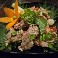 เมนูของร้าน บ้านระเบียงน้ำ & กุ้งแม่น้ำเผา Delivery