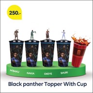 Black Pannther Topper with Cup