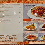 เมนู Royal India Siam Paragon ชั้นG สยามพารากอน