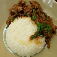 เมนูของร้าน บ้านกระเพาเนื้อโคขุนเมืองทอง เมืองทอง