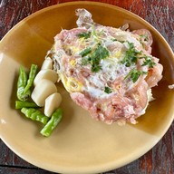 เมนูของร้าน ลาบป่าคา ดอยสะเก็ด