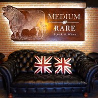 Medium Rare Steak & Wine