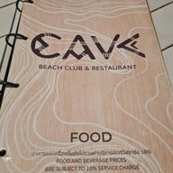 เมนู Cave Beach Club