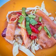 ซุปเปอร์ยำ ยำทุกอย่าง 20 บาท ตลาดนัดเลียบด่วนรามอินทรา