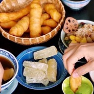 น้ำเต้าหู้ ปาท่องโก๋ DOU' 荳 โต้ว บัวลอยน้ำขิง นมสด เต้าฮวย เต้าทึงน้ำลำไย ซุปงาดำ ขนมปังสังขยา เซ็นทรัลพระราม 2 ชั้น G, Tops Food Hall