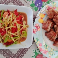 เมนูของร้าน เสี่ยหมี หมูพวง ตลาดศุภฤกษ์ (ตลาดหลังคา)