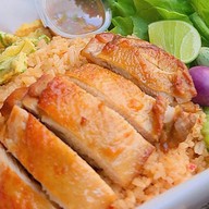ข้าวผัดน้ำพริกหมูทอด