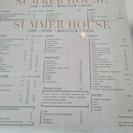 เมนู Summer House Cafe x Beach Club Pattaya