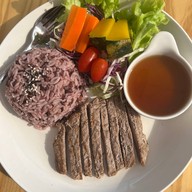 เมนูของร้าน Healthy Eating เฮลตี้ ฮีตติ้ง (อาหารคลีน)เข้ามาตรงวาสนาหมูกะทะ ท่าอิฐ