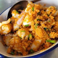 เมนูของร้าน เจ๊นา คิทเช่นตลาดสามย่าน ตลาดสามย่าน