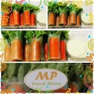 MP Food Story ขนมปังปิ้ง สลัดโรล ผลไม้ปอก ของทานเล่น น้ำชง