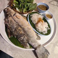 เมนูของร้าน วัดเทพฯ เมี่ยงปลาเผา