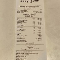 เมนู Greyhound Café The Promenade