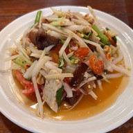 เมนูของร้าน ส้มตำบ้านเด
