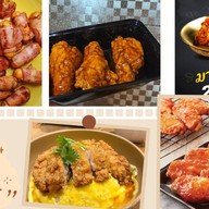 ไก่ทอดเกาหลี   ไส้กรอกพันเบคอน ยากิโซบะ มาม่าเกาหลี  ไก่คาราเกะ สะโพกไก่ ไก่ไม่มีกระดูกทอดกร สาขา 3