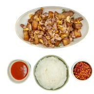 หมูทอดซอสโตนด ใจบุญ เกียกกาย