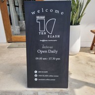 เมนู กาแฟ 10 Tenslash coffee corner  เท็นสแลชคาเฟ่ นครปฐม