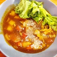 เมนูของร้าน นายอาทราดหน้าซอสแดง