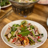 เมนูของร้าน เล้งSUPERแซ่บ+อาหารจานเดียว+ยำตำแซ่บๆ+ของทานเล่น ประชาอุทิศ 90
