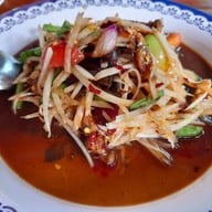 เมนูของร้าน เจ๊ปูครกระเบิด ส้มตำร้อยล้าน น้ำตกไทรโยคน้อย