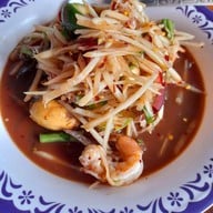 เมนูของร้าน เจ๊ปูครกระเบิด ส้มตำร้อยล้าน น้ำตกไทรโยคน้อย