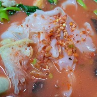 เมนูของร้าน ก๋วยเตี๋ยวเย็นตาโฟนายหัว สมอโพรง